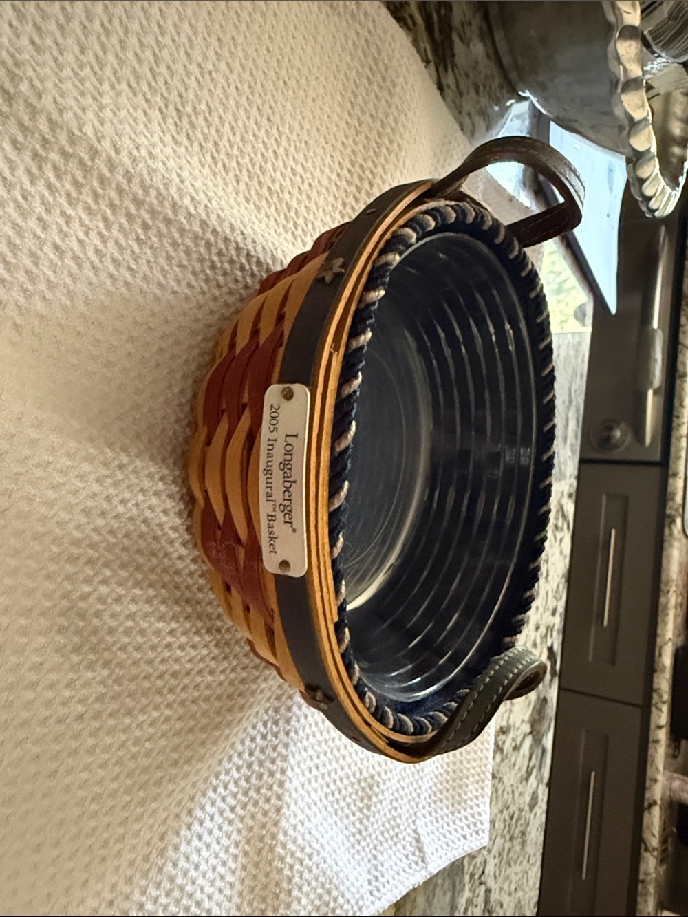 2995 Inaugural basket Longaberger Woven Basket